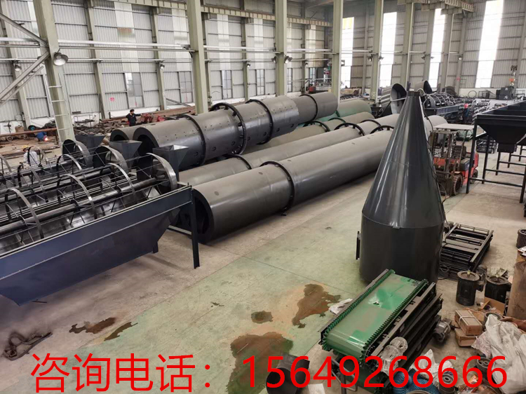 年产10万吨有机肥生产线设备烘干机的使用