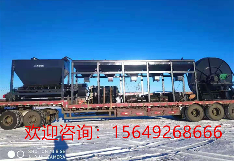 内蒙客户年产3万吨有机肥生产线设备到达客户现场