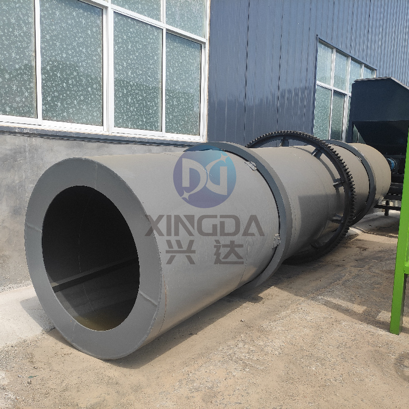 有机肥回转式包膜机的内部结构设计